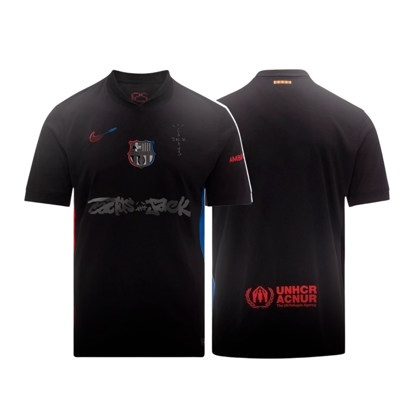CAMISETA II BARCELONA X TRAVIS SCOTT 2025 – HOMBRE - LANZAMIENTO - (VERSIÓN JUGADOR)