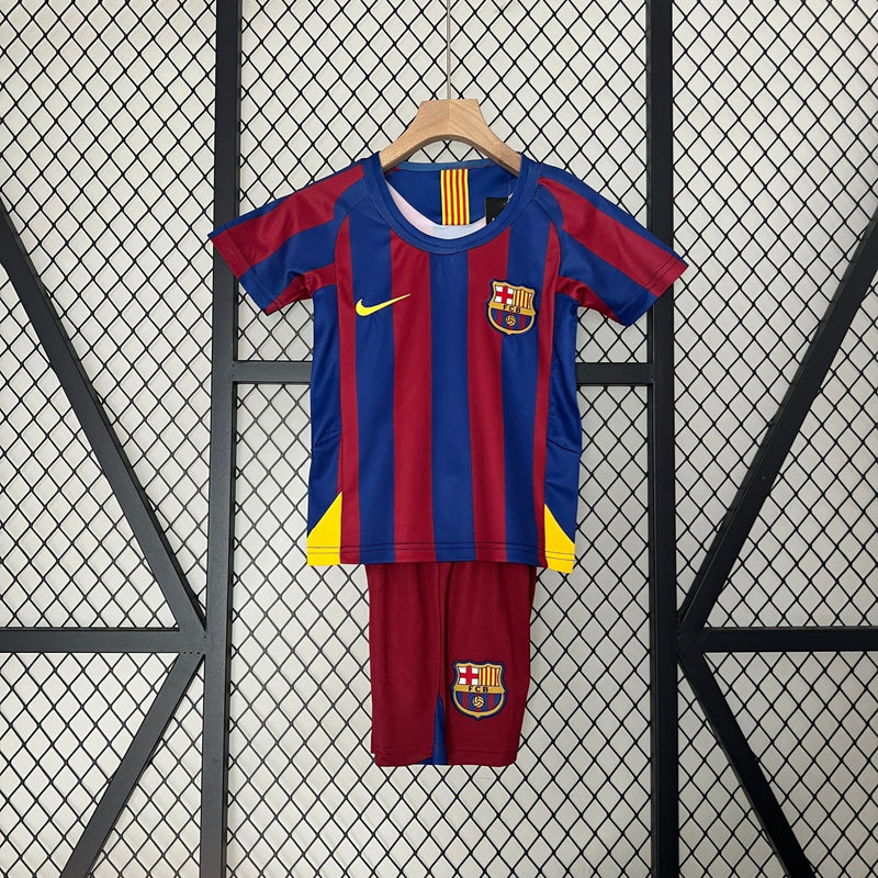 BARCELONA I 05/06 CONJUNTO INFANTIL (RETRO) - FutStoreOficial