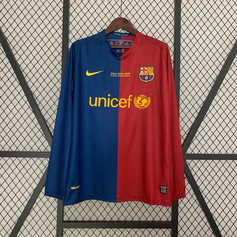 BARCELONA I 08/09 HOMBRE (RETRO) MANGA LARGA ESPECIAL CHAMPHIONS - FutStoreOficial