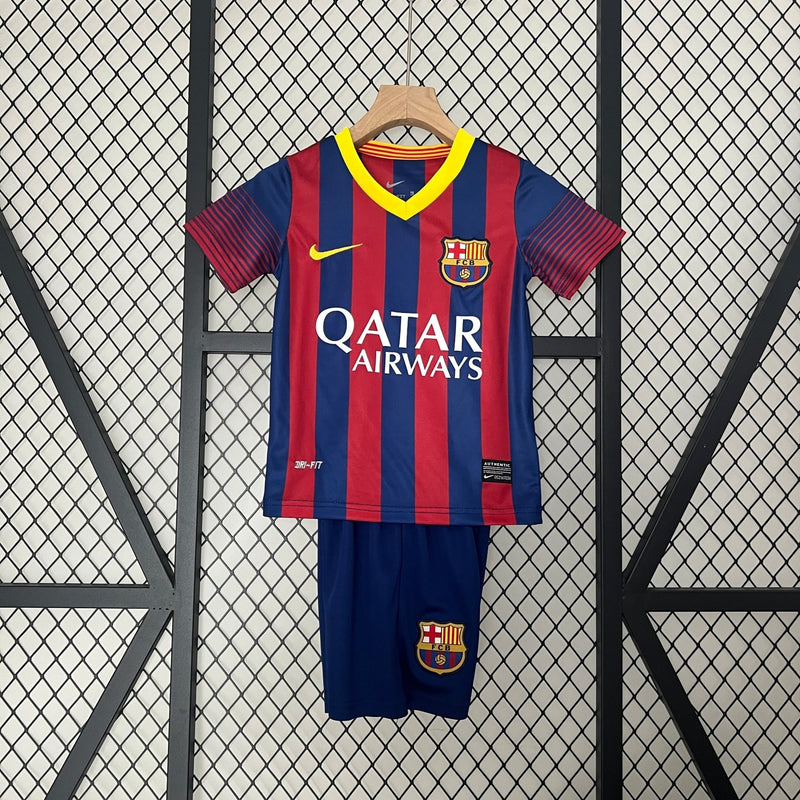 BARCELONA I 13/14 CONJUNTO INFANTIL (RETRO) - FutStoreOficial