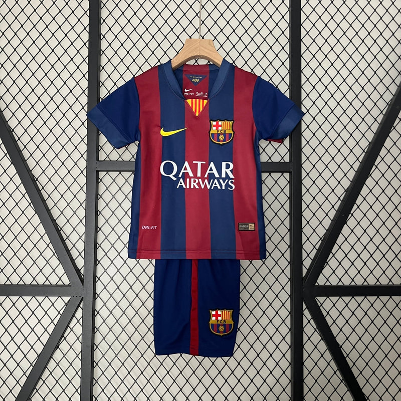 BARCELONA I 14/15 CONJUNTO INFANTIL (RETRO) - FutStoreOficial
