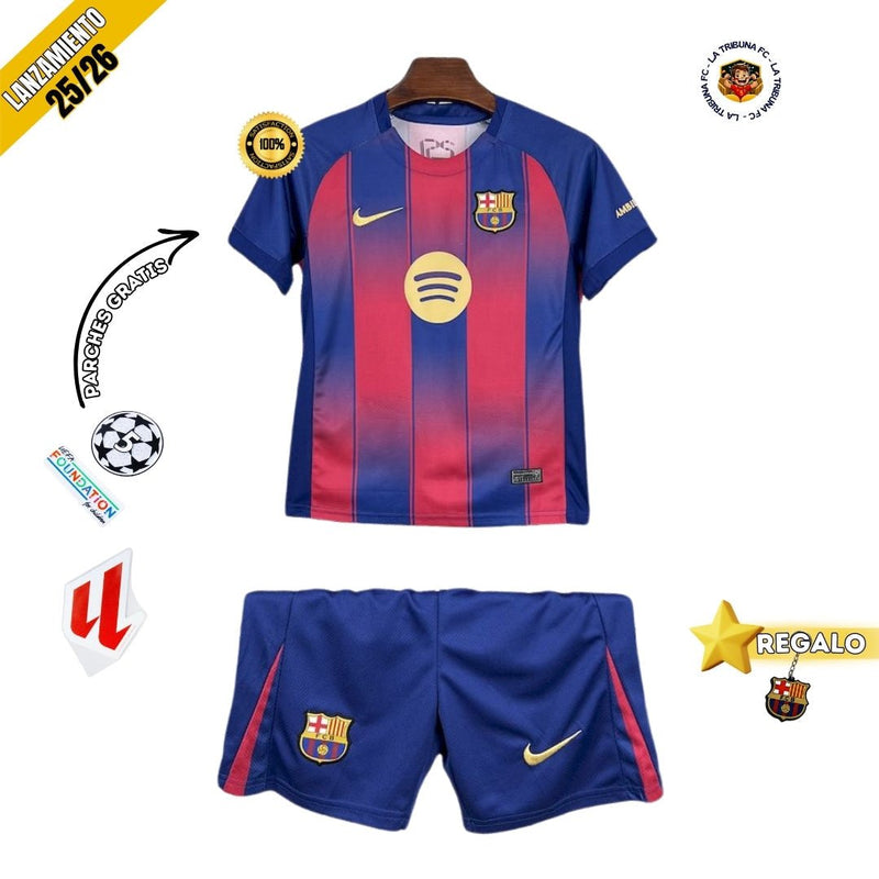 BARCELONA I 25/26 CONJUNTO INFANTIL LANZAMIENTO - FutStoreOficial