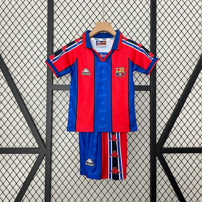 BARCELONA I 95/97 CONJUNTO INFANTIL (RETRO) - FutStoreOficial