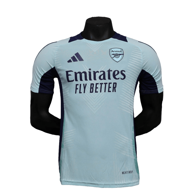 Camiseta Arsenal 24/25 Pre - Partido - Azul Claro - Versión Jugador - FutStoreOficial