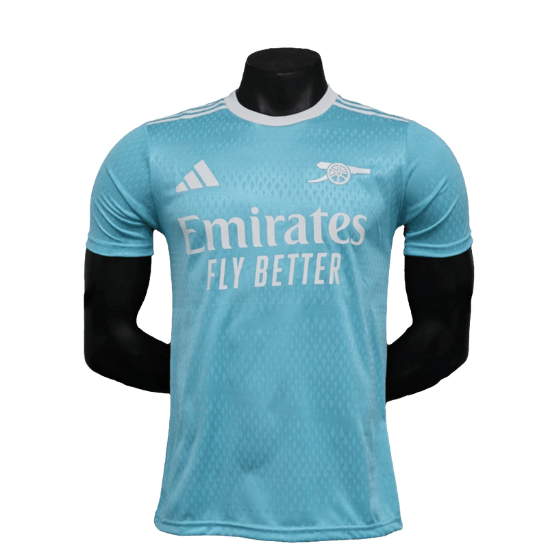 Camiseta Arsenal 25/26 Pre - Partido - Azul Celeste - Versión Jugador - FutStoreOficial