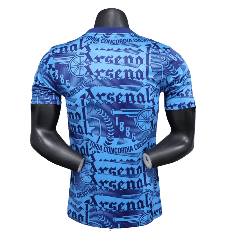 Camiseta Arsenal 25/26 Pre - Partido - Azul - Versión Jugador - FutStoreOficial