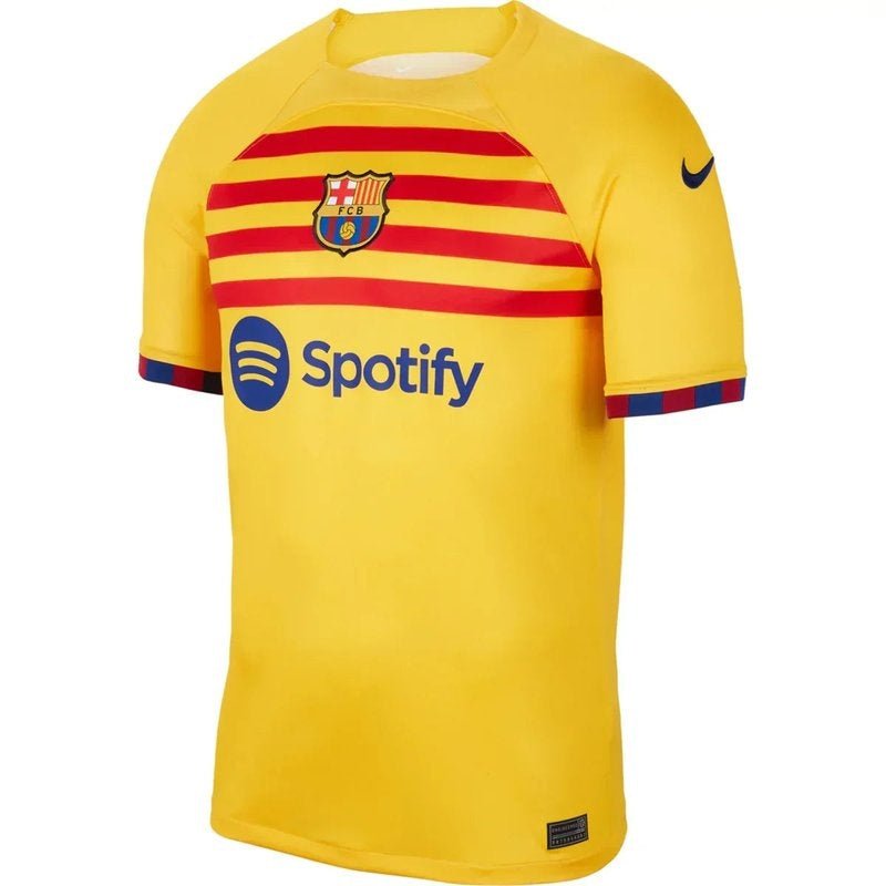 Camiseta Barcelona 22/23 Senyera IV Fourth - Versión Aficionado - FutStoreOficial