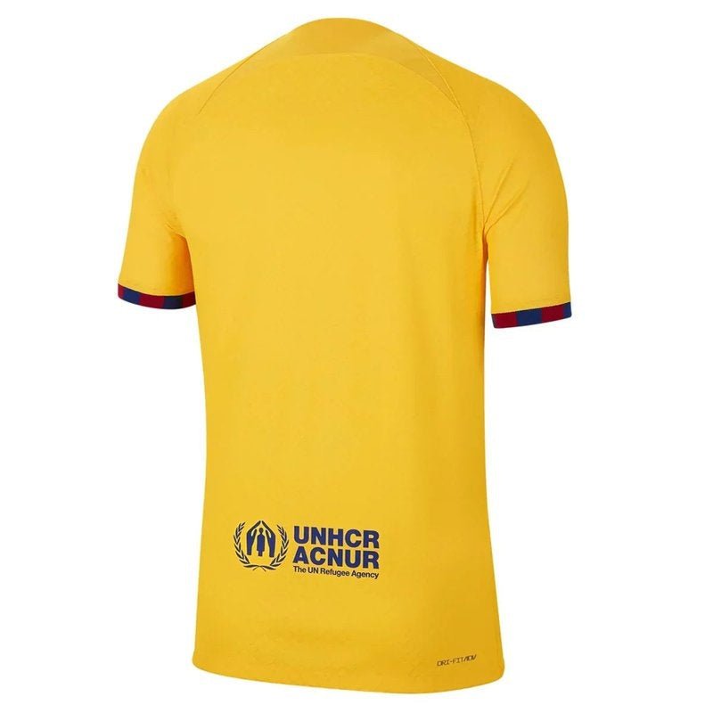 Camiseta Barcelona 22/23 Senyera IV Fourth - Versión Jugador [Slim Fit] - FutStoreOficial