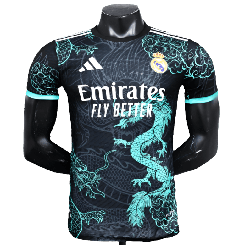 Camiseta Real Madrid 25/26 Edición Especial - Negro e Azul Claro - Versión Jugador - FutStoreOficial