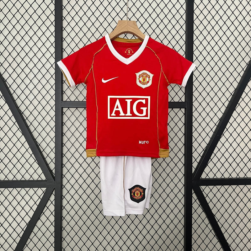 MANCHESTER UNITED I 06/07 CONJUNTO INFANTIL (RETRO) - FutStoreOficial