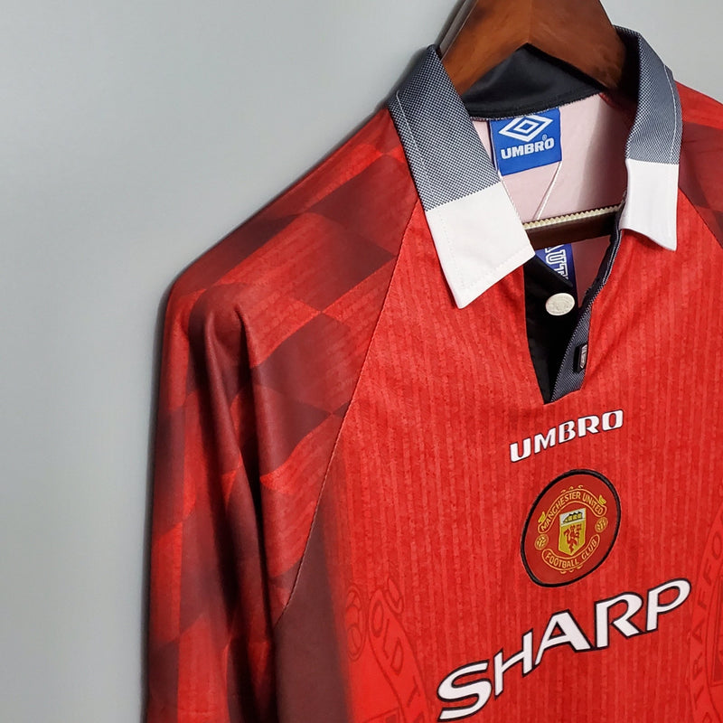 MANCHESTER UNITED I 1996 HOMBRE (RETRO) MANGA LARGA - FutStoreOficial