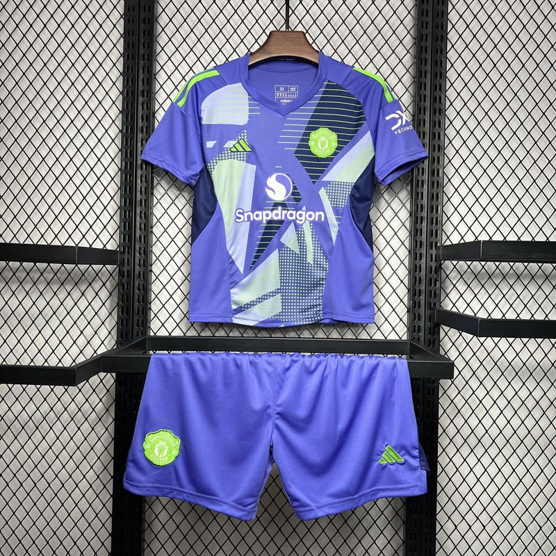 MANCHESTER UNITED PORTERO I 24/25 CONJUNTO INFANTIL - FutStoreOficial