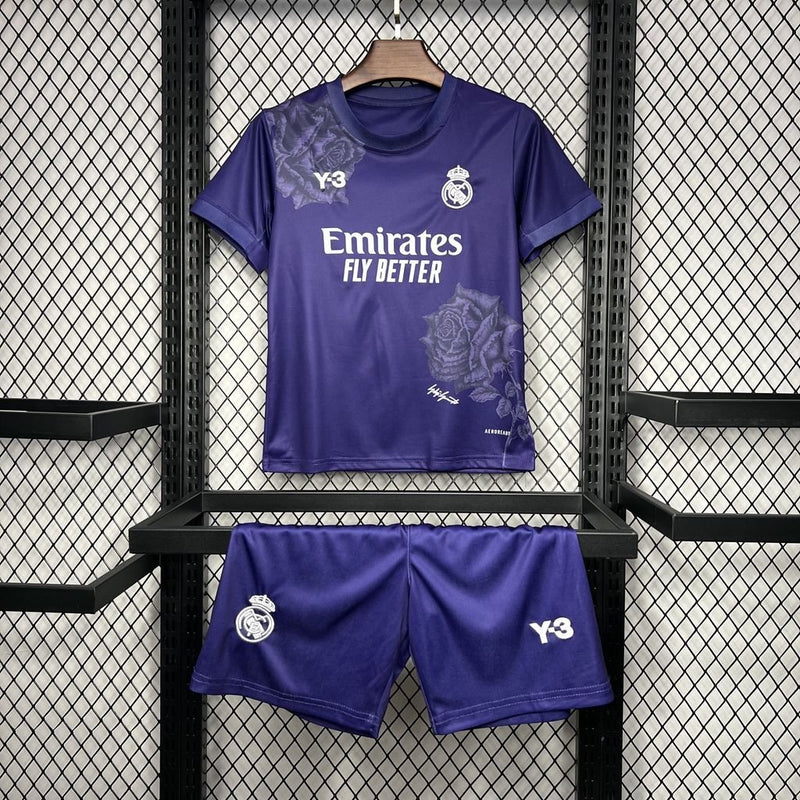 REAL MADRID Y - 3 MORADA 24/25 CONJUNTO INFANTIL - FutStoreOficial
