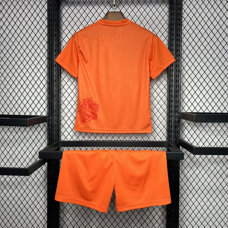 REAL MADRID Y - 3 NARANJA 24/25 CONJUNTO INFANTIL - FutStoreOficial