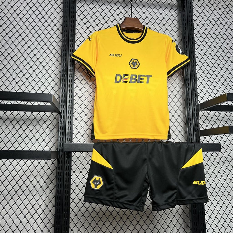 WOLVERHAMPTON I 24/25 CONJUNTO INFANTIL - FutStoreOficial